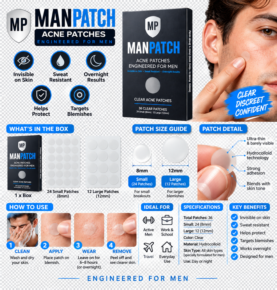 How to Use Pimple Patches Around Facial Hair